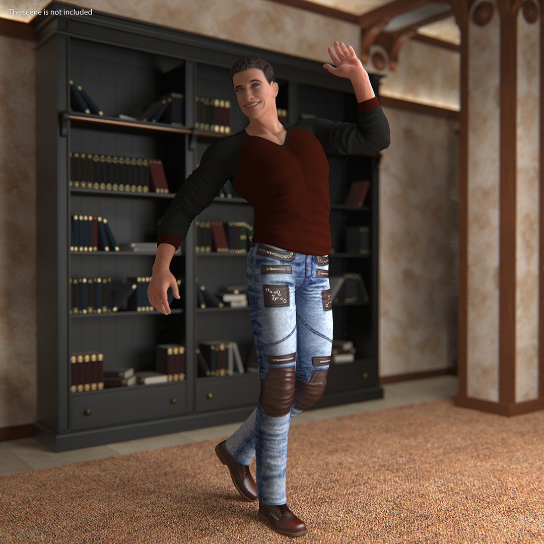 Man in Streetwear 3D model preview