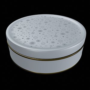 Gift Packaging-Christmas Gift Tin-PBR 3D model model