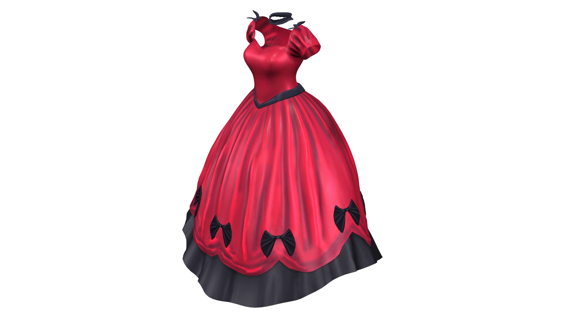 3d Red Women Renaissance Victorian Marie Antoinette Period Ball Gown 