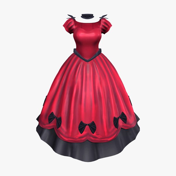 red renaissance ball gown