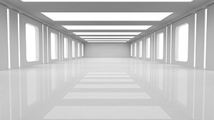 3D Sci Fi Warehouse model