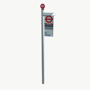 Bus stop Board model