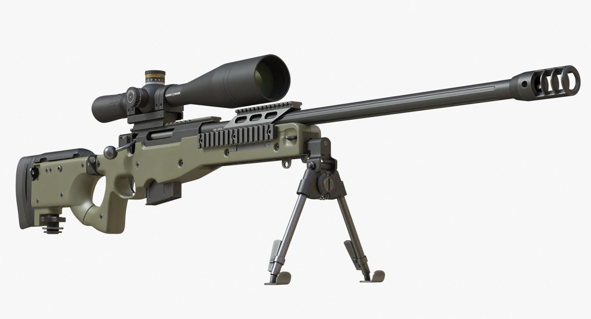 3D Realistic L96a1 338 Lapua Model - TurboSquid 1338415
