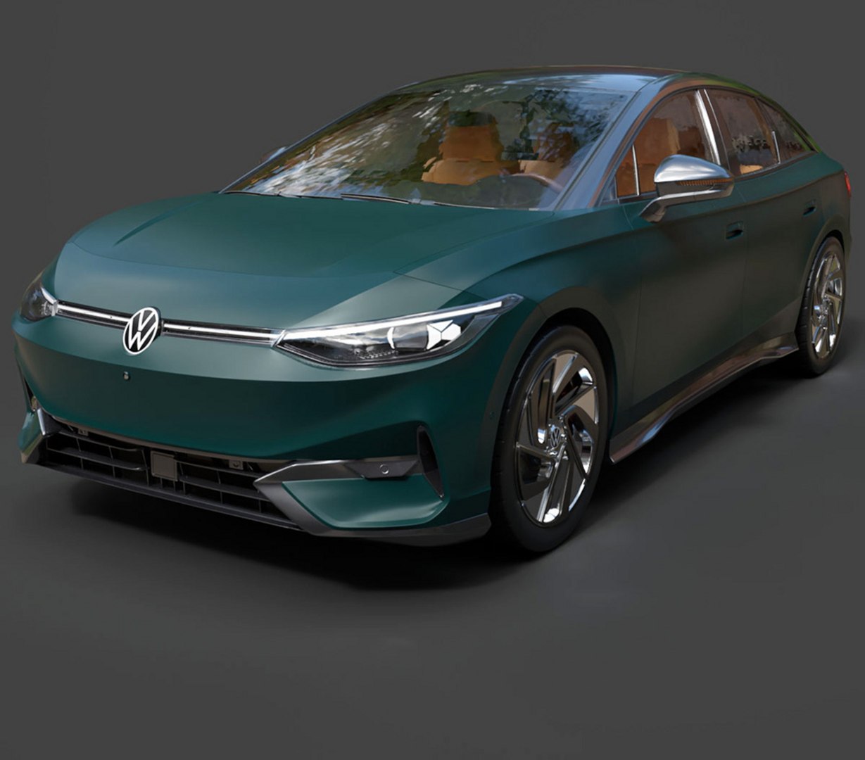 3D Volkswagen ID 7 2024 Electric Fastback Sedan - Ultra-High Poly 3D ...