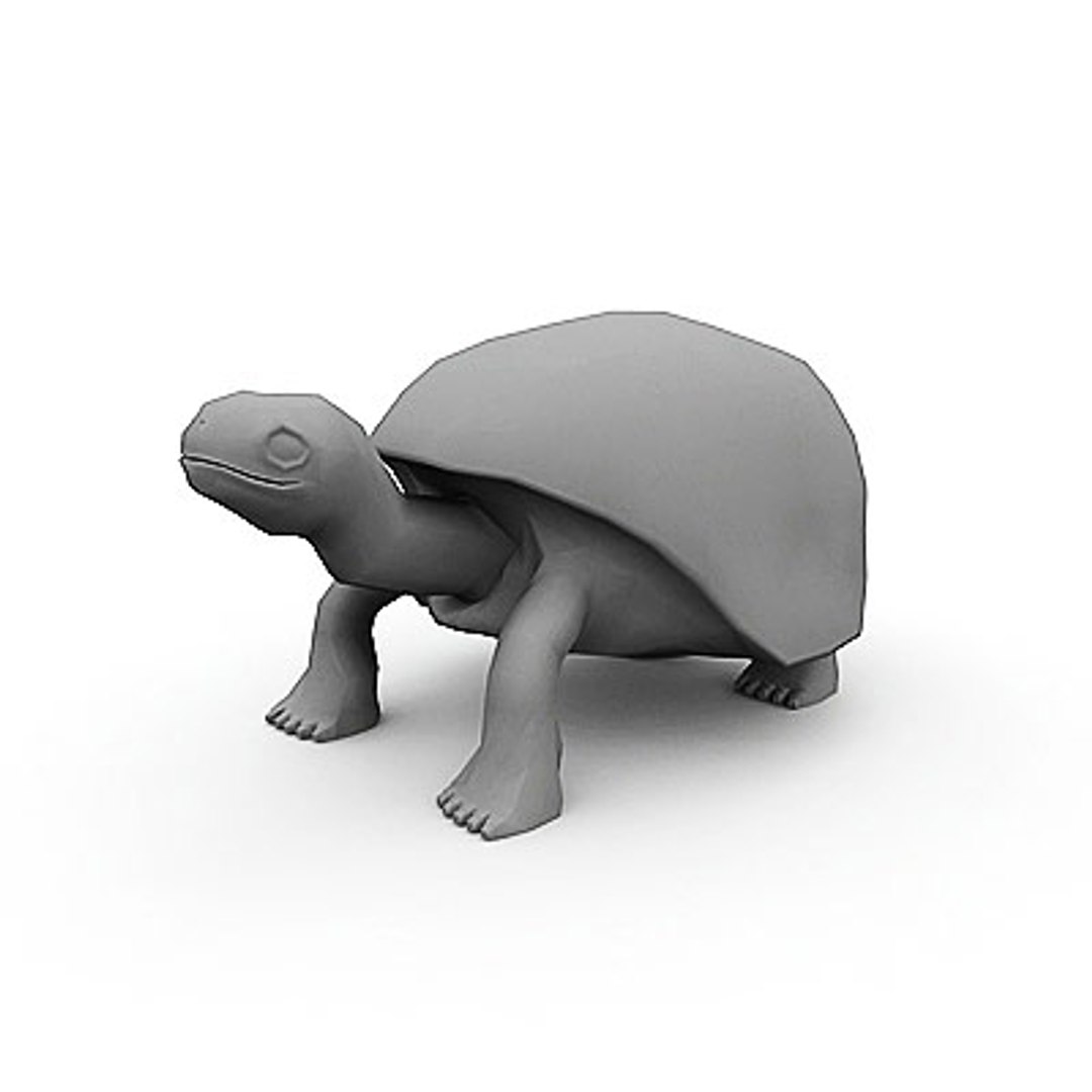 3d elephantine tortoise model