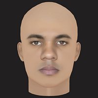 Low Poly The Game Rapper Head