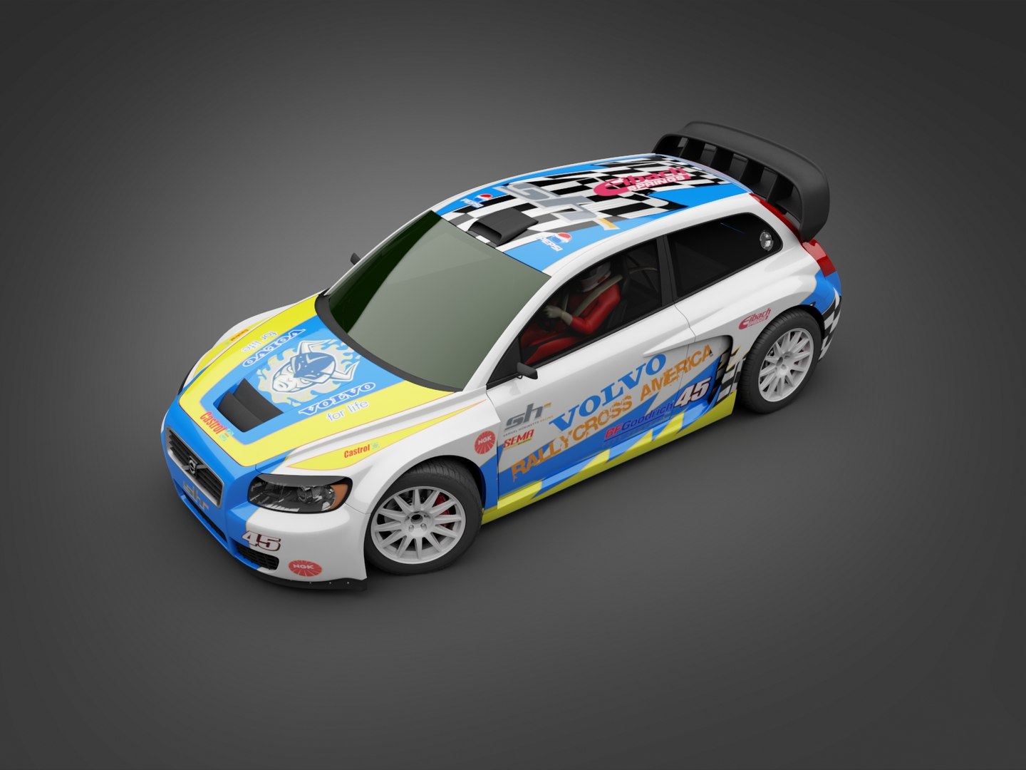 Supercar Rallycross C30 3D Model - TurboSquid 1680982