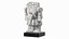 Estatueta de mesa branca da deusa asteca Coatlicue