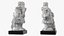 Estatueta de mesa branca da deusa asteca Coatlicue