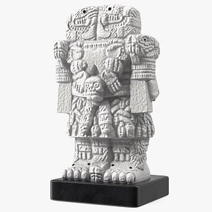 Aztec Goddess Coatlicue White Table Figurine