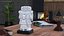 Estatueta de mesa branca da deusa asteca Coatlicue