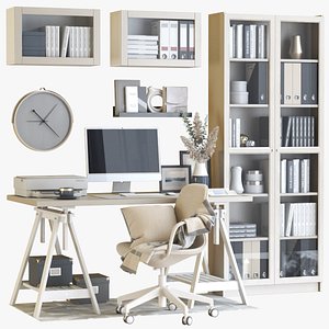 3D IKEA office workplace 131