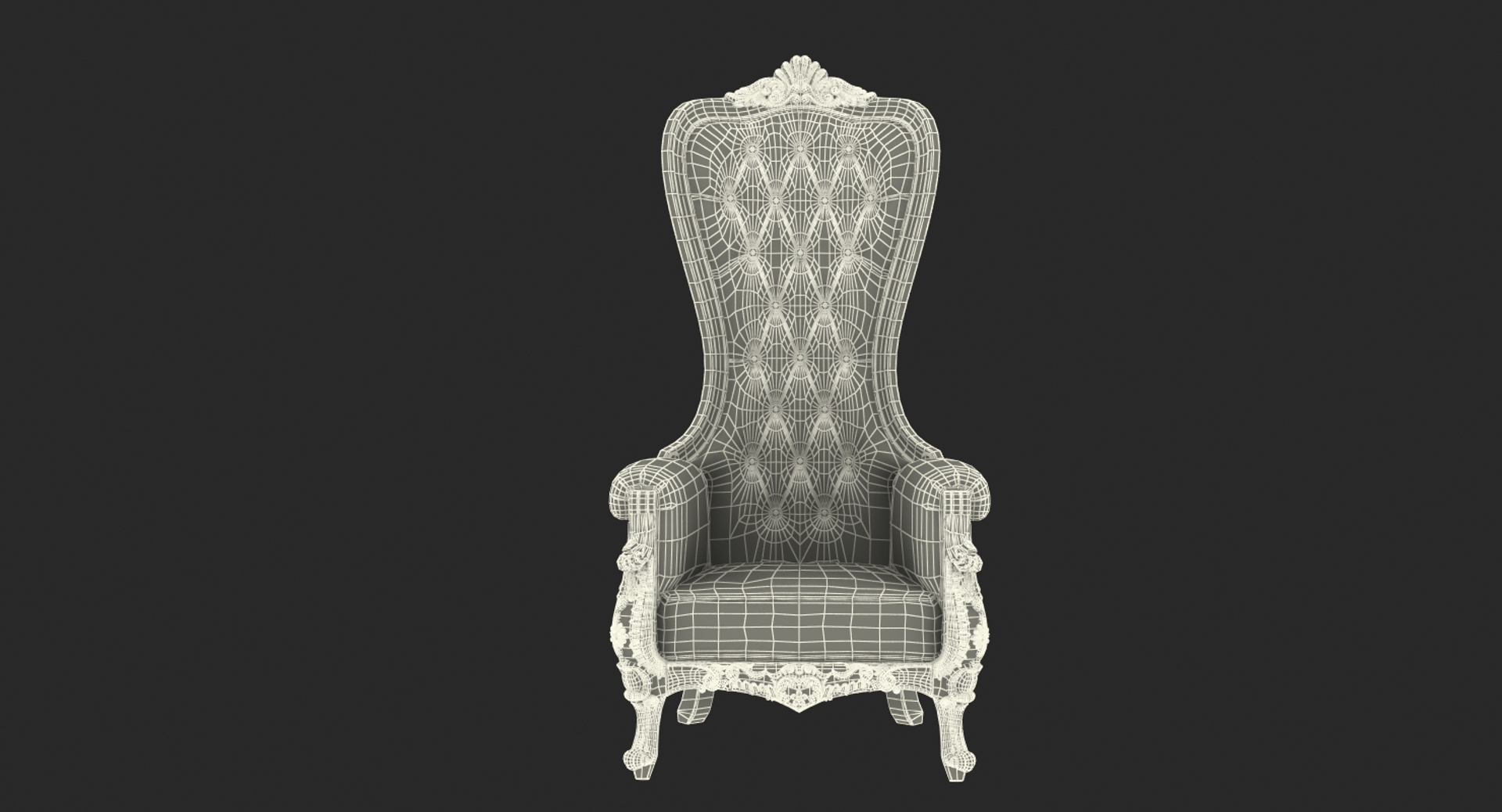 Tall Throne Chair Black Leather 3D Model TurboSquid 1348740