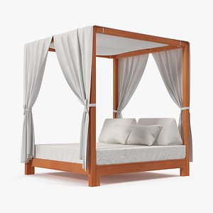 Outdoor Leisure Daybed with Canopy
