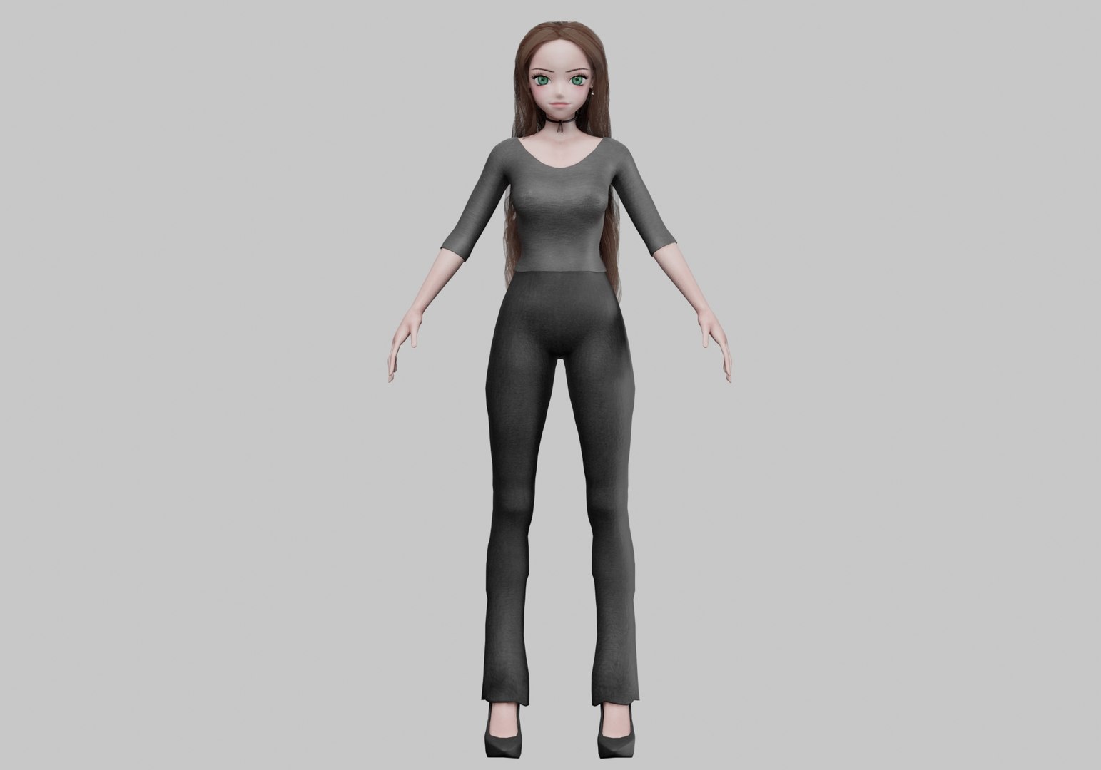 3D Cool Basic Girl V35992 - TurboSquid 2272356