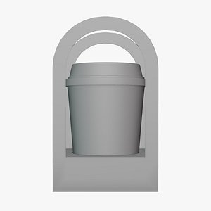 Basic Coffee Cup Holder - Geometry Only No Textures No Materials
