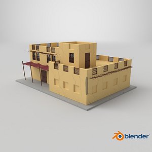 Cartoon Arab House 3D