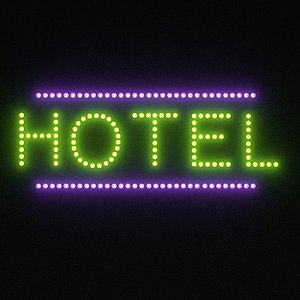 Bulb sign-hotel