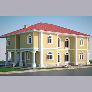 3D luxury villa model