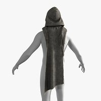 Post-Apocalyptic Scavenger Shawl  Cape