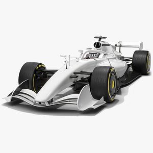Formula 1 2026 Showcar White Mockup F1 Race Car Concept