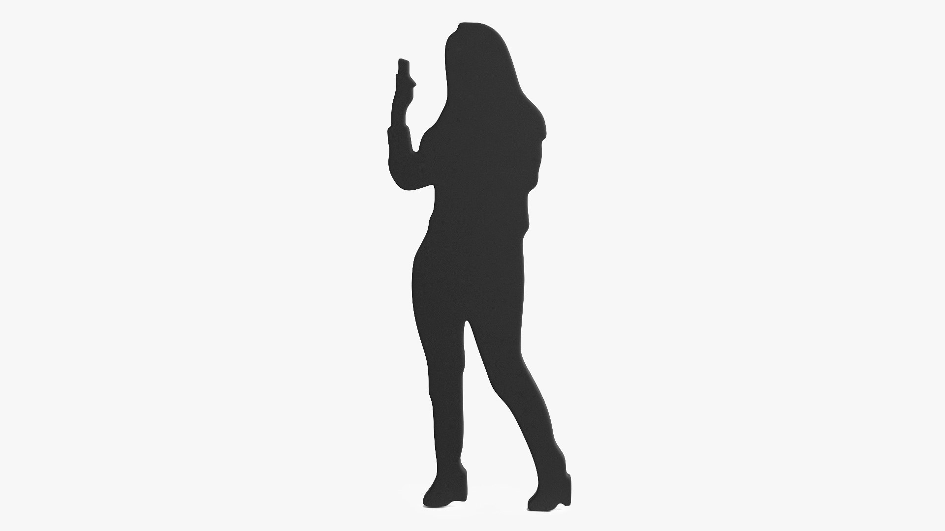 Woman Silhouette 3D model preview