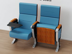 Modern Cinema Auditorium Chair 3D model