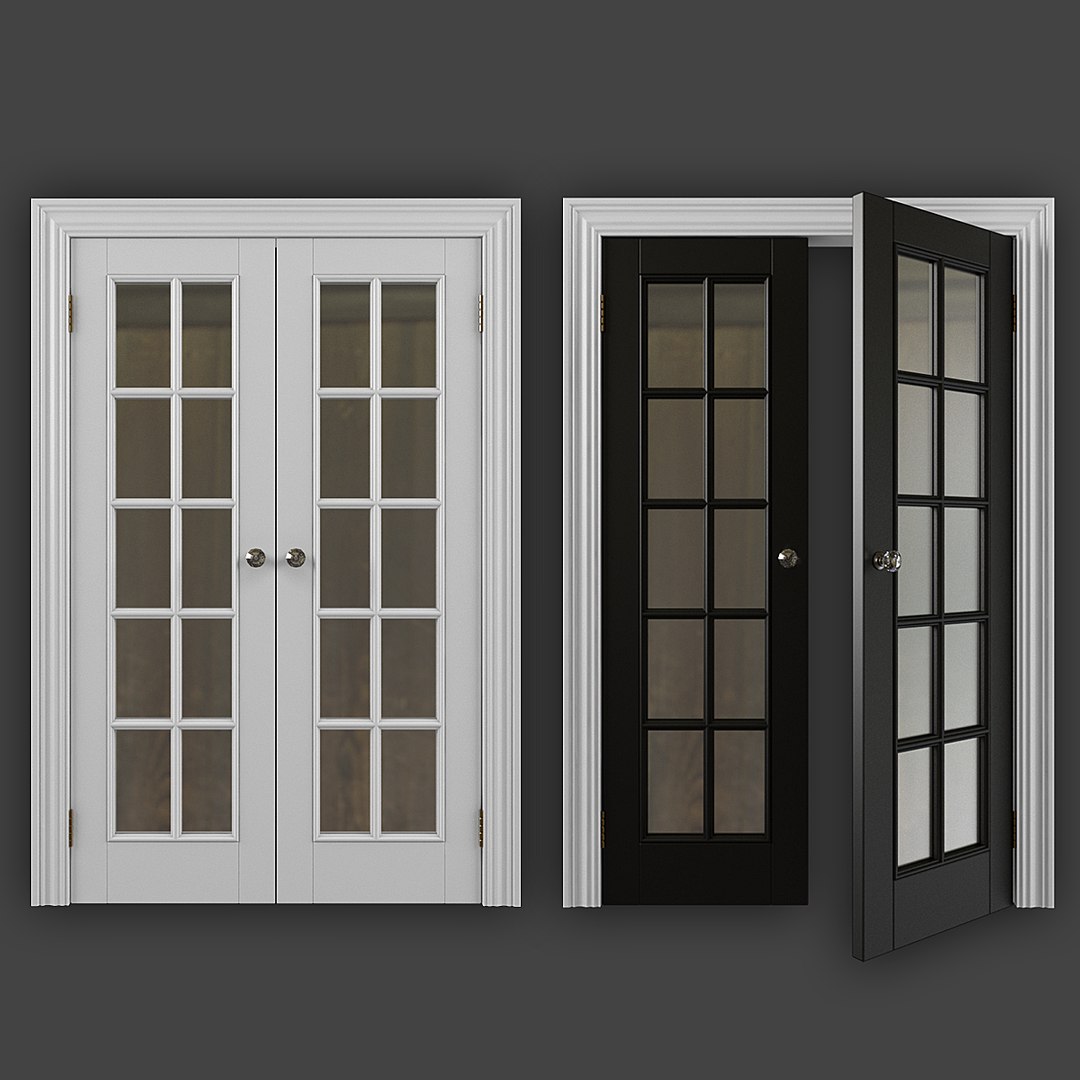 Double door 3D model - TurboSquid 1229415