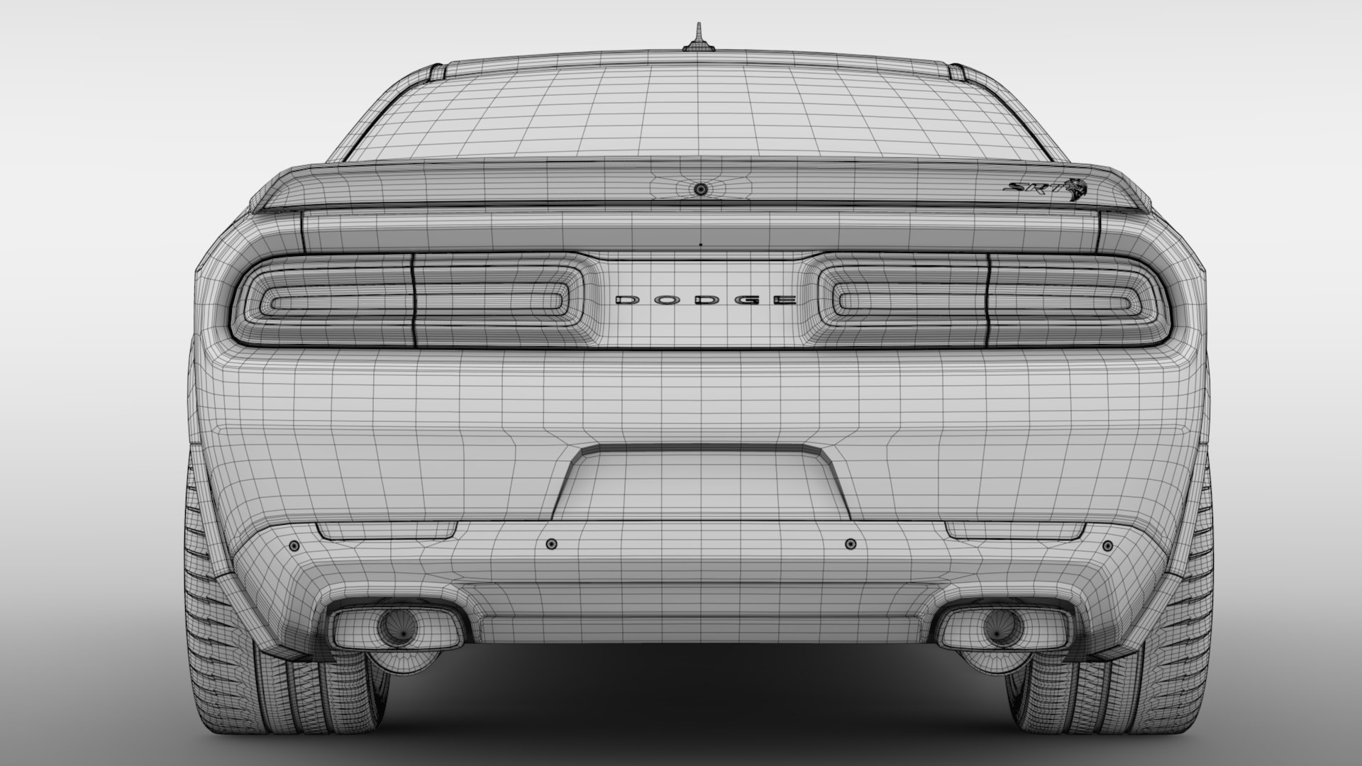 3D Model Dodge Challenger Srt Hellcat TurboSquid 1309406