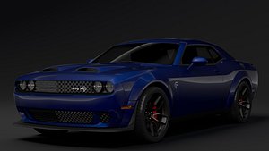 3D model dodge challenger srt hellcat