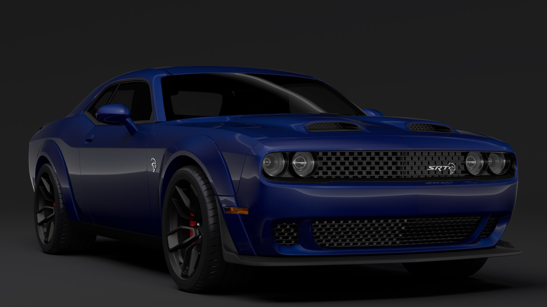 3D Model Dodge Challenger Srt Hellcat - TurboSquid 1309406