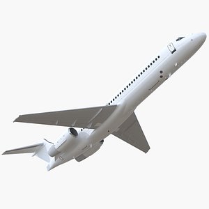 3D boeing 717-200 generic rigged