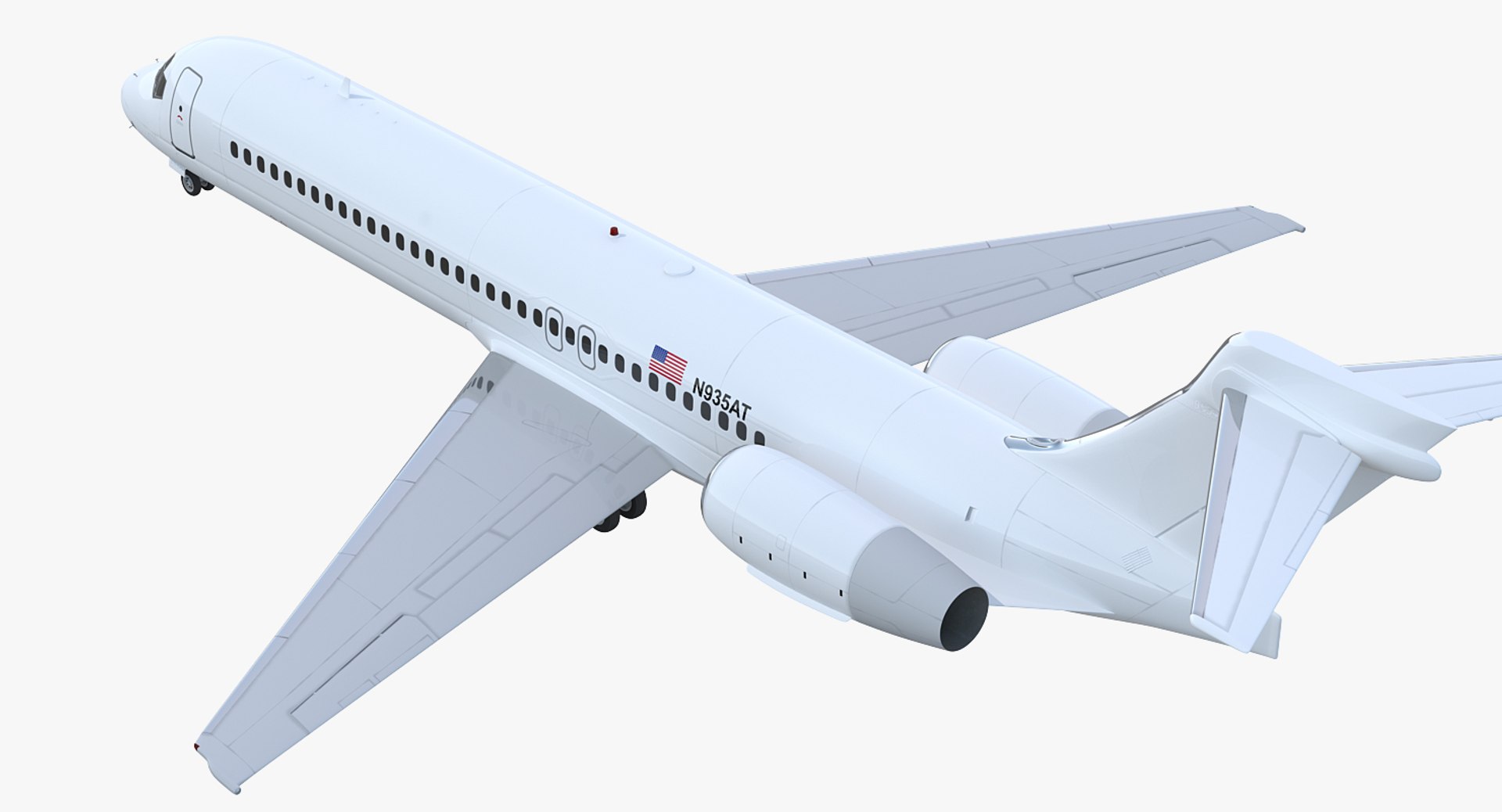 3D Boeing 717-200 Generic Rigged - TurboSquid 1229305