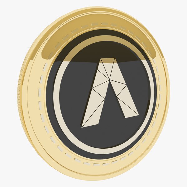3D model ALIS Cryptocurrency Gold Coin