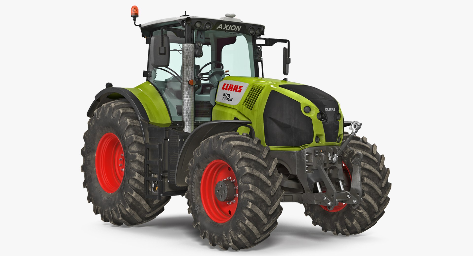 CLAAS AXION Detailed Interior Dirty 3D model preview