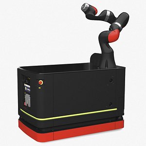 Mobile Robot Hand Rigged for Cinema 4D 3D model