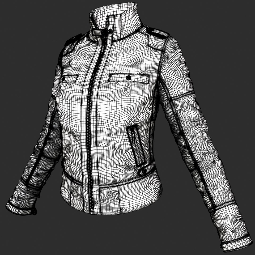 3d Model Woman Jacket