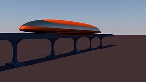 Monorail Train 3D model