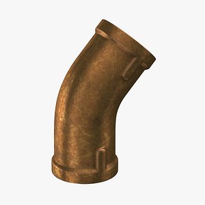 Vintage Brass Pipe Fitting 45 Degree