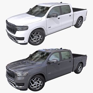 Generic Pickup Truck 03 Collection All PBR Unity UE Textures 3D model