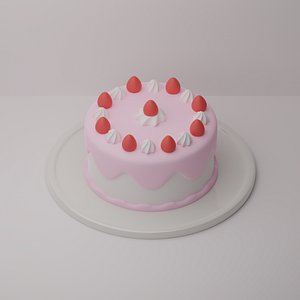 Strawberry cake model