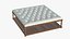 Chesterfield Coffee Table With Ottoman 3D model