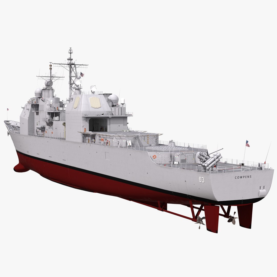 Ticonderoga Class Cruiser Cowpens CG-63 3D model preview