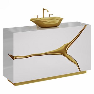 3D LAPIAZ SINGLE VANITY CABINET va Maisonvalentina model