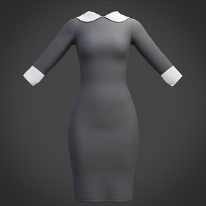 3D model female dress