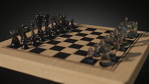 3D model Glass Chess