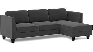 3D Four Seater L Shaped Sectional Couch for Living Room model