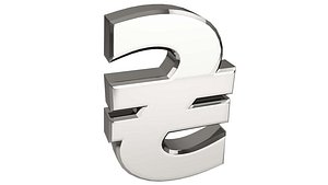 3D Symbol Ukrainian Currency