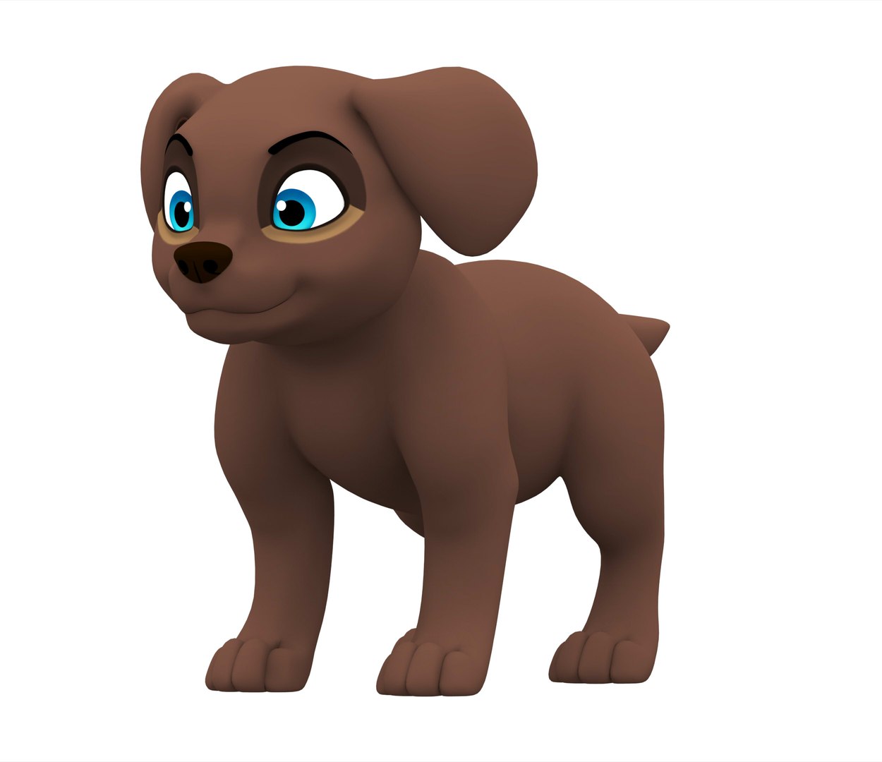 Labrador puppy model - TurboSquid 1637370