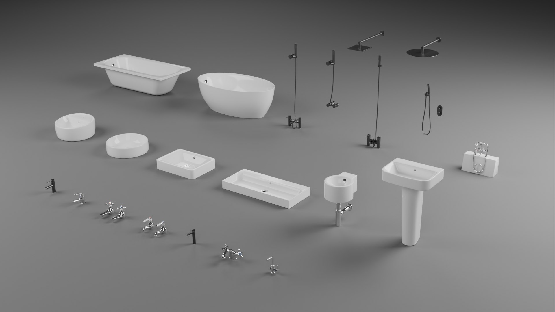 Bathroom Collection 3D Model - TurboSquid 2213710